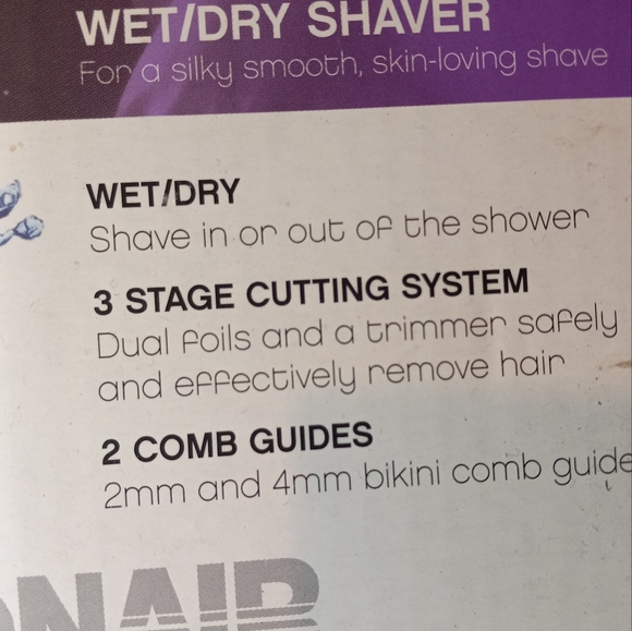 SHAVER WET/DRY SATINY SMOOTH WOMENS NEW - Picture 2 of 7